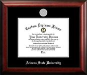 NCAA Arizona State Sun Devils Unisex Silver Embossed Diploma Frame Arizona State University 11W x 8.5H Silver Embossed Diploma Frame, Brown, One Size