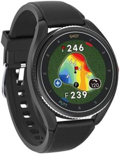 Voice Caddie T9 Black Watch Golf Navigation, Tempo Practice Mode, Automatic Shot & Putt Recognition, Height Difference Distance, 3-Point Distance Display, Green Undulation Function
