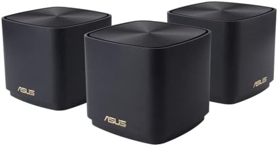 ASUS ZenWiFi XD5 AX3000 WiFi 6 Mesh Router (3 Pack), Coverage up to 5000 sq ft, Subscription-free Network Security, Advanced Parental Control, Instant Guard, VPN, 3-Step Easy Setup via ASUS Router App