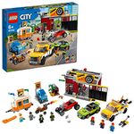 LEGO 60258 City Nitro Wheels Tuning Workshop Building Set with Tow Truck,Hot Rod,Camping Trailer&Motorbike ( Multicolour), 897 Pcs