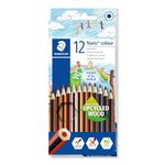 STAEDTLER 185 C12POW Noris Colour Colouring Pencils - 12 Assorted "People of the World" Colours (Pack of 12 Pencils)