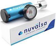 Nuvälsa Ozone Therapy Low Flow Oxygen Regulator – Easy to Use – Works with Ozone Generators – Compatible with Oxygen Cylinders up to 3,000 PSI – Wrench-Tightened Connection – CGA 540