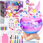 ZQEJEFD Craft Set Children's Moon Lamp Painting Set, Craft Set Children from 6 7 8 9 10 Years Craft Set Children Moonlight for Girls from 6 Years Creative Set for Children Moon Lamp Painting Set,