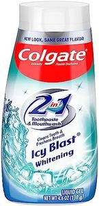 Colgate 2-in-1 Whitening Toothpaste Gel and Mouthwash, Icy Blast - 4.6 ounce