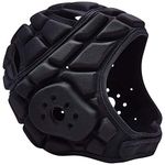 COOLOMG Soft Football Helmet 7v7 Soft Shell Rugby Flag, Padded Headgear Soccer Goalie Goalkeeper Head Protector Adjustable for Youth Kids