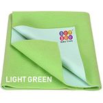 Bey Bee Just Dry Baby Care Waterproof Bed Protector Sheet - Large (Light Green)