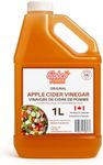 Apple Cider Vinegar – 1L Bottle – Packed in Canada by Local Canadian Business – Kosher Certified – All-Natural Vinegar for Cooking, Pickling, and Wellness Uses