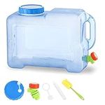 Amazing Tour Plastic Water Container with Tap, 12L Portable Outdoor Camping Water Storage Carrier Jug Water Tank for Camping, Fishing, Hiking, Self-Driving Tour, Emergency Drinking Storage Kettle