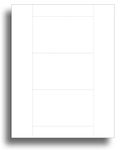 Blank White Printable 3" x 5" Index Cards For Inkjet/Laser Printers - 3 per sheet (100 Sheets / 300 Index Cards)