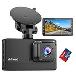 Dash Cam Front 1080P with Free 32G SD Card Dashcam for Cars, 3" IPS Screen, 176° Wide Angle Car Camera, Loop Recording dash camera with Night Vision, G-Sensor, WDR, Parking Monitor