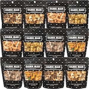 Gift Baskets for Men – Fathers Day Gift, Gourmet Nuts Gift Basket, Birthday Gift for Dad, Husband & Adults, Roasted Snack Box Variety, Unique Gifts for Men