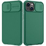 Nillkin CamShield Pro Slim Case Compatible with iPhone 14 Plus Case, Protective Cover Case with Camera Protector for 14 Plus Hard PC and TPU Phone Case for iPhone 14 Plus 6.7'' Green