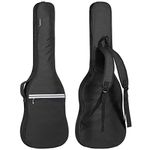 CAHAYA Electric Guitar Bag Gig Bag 6mm Padding Padded Backpack with Reflective Bands Soft Guitar Case Black