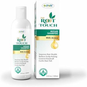 PVR Root Touch Shampoo – Herbal Hair Color Cleanse | Instant Gray Coverage, Anti Dandruff & Hair Fall Control | Chemical-Free, Nourishing Formula for Soft Shiny Hair Root Touch Repair Shampoo | 100 ML