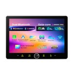 XTRONS 10.1" Andoird 14 Double Din Android Car Stereo Octa-Core 8+128GB QLED Fully-laminated Screen 3-way Adjustment Rotary Volume Knob All-in-1 Audio Hub Wireless CarPlay Android Auto Bluetooth 5.2