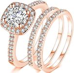 Jude Jewelers Silver Rose Gold Thre