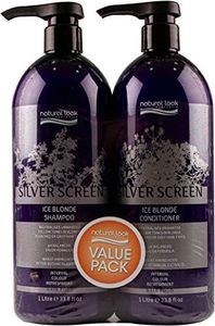 Natural Look Silver Screen Ice Blonde Shampoo and Conditioner 1L Duo