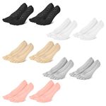INGKE Bunion Relief Socks，10 Pairs of Bunion Relief Socks for Women | Toe Separator,Ultimate Comfort and Style Compression, No Show Five Finger Socks
