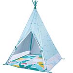 Badabulle Teepee, Baby Tent UV Protection UPF 50+, Indoor or Outdoor Tipi Tent - Waterproof Mattress