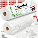 Honeycomb Packing Paper, 12"x400' White | Perforated Honeycomb Packing Paper Recyclable Moving Supplies for Shipping & Moving | Plastic-Free Alternative to Bubble Cushion Wrap with 36 Fragile Stickers