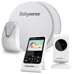 New Model - Babysense Video & Baby Movement Monitor - Bundle Pack - Babysense Video Baby Monitor V24R with Babysense 7 Under-The-Mattress Baby Movement Monitor - 2 in 1