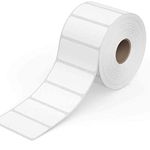 True-Ally 50x25 Direct Thermal Barco de Label Sticker - 2 x 1 inches - 50mm x 25mm - 1000 Labels Per Roll - White Self Adhesive Sticker for Printing Barcoding (3 Roll per Pack (3000 Labels))