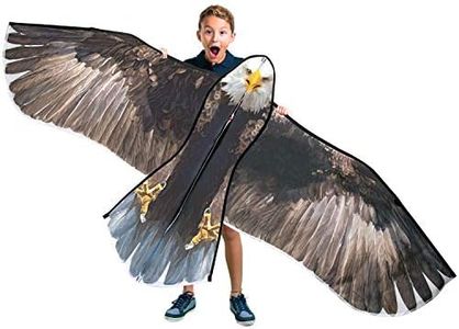 JEKOSEN Bald Eagle Huge Kite for Kids and Adults Single Line String Easy to Fly for Beach Trip Park Family Outdoor Games and Activities