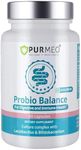 purmeo Lab4 Probiotics for IBS Diarrhea, Gas, Bloating - Lactobacillus Acidophilus & Bifidobacteria - 20 Billion CFU - Support Immune, Digestive & Gut Health - Shelf Stable - 60 Days Supply