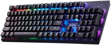 ADATA XPG Mage Mechanical RGB Gaming Keyboard, Single-Key Lighting, Kailh Red Mechanical Key Switches, 7 Colour Modes, Full Anti-Ghosting, USB Plug and Play, Durable, Aluminum Body, Gunmetal Grey