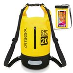 Waterproof Dry Bag, 5L/10L/20L/30L Waterproof Backpack Dry Sack Rucksack, Swim Bag with Adjustable Shoulder Straps, for Beach Swimming Kayaking Hiking Boating Canoeing Surfing Fishing