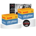 35mm Film Bundle includes Kodak Ultramax 400 35mm 36 EXP Camera Film x2 and Clikoze Camera Film Photography Tips Card