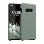 kwmobile Case Compatible with Samsung Galaxy S10e Case - TPU Silicone Phone Cover with Soft Finish - Rainwashed Green