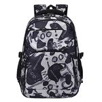 Tinytot 30 Litre, Stylish & Trendy Water Resistant Hi Storage School Collage Travel Backpack Bag for Boys & Girls, 18 Inch ; Black SB158_02