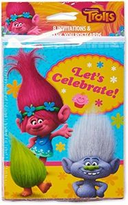 American Greetings Trolls Invite and Thank-You Combo Pack, 8-Count
