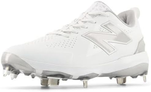 New Balance Women's FuelCell Fuse V5 Metal Softball Shoe, White/Raincloud/White, 10.5 M