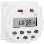 Weasch Timer Switch, CN101A, AC 110V 16Amp, Digital LCD Power Programmable Timer Time Relay Switch, Supports 28 Scheduled Times Daily or Weekly (1)