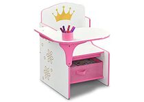 Delta Children Princess Crown Chair Desk with Storage Bin Blue