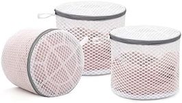 PELLUM 3Pcs Durable Honeycomb Mesh Laundry Bags for Delicates, Bra Washer Protector, Bra Lingerie Wash Bag