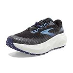 Brooks Women’s Caldera 6 Trail Running Shoe, Black/Blissful Blue/Grey, 9.5