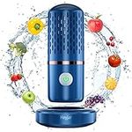 Heyjar Fruit and Vegetable Cleaner,Portable Wireless Food Purifier,Fruit Washing Machine with OH-ion Purification Technology for Cleaning Fruit,Vegetable,Rice,Tableware (Blue)