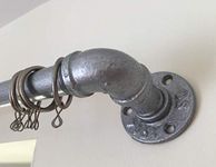 Vintage curtain rail/pole made from industrial galvanised 3/4" iron pipe*** up to 50% off our complete range ***