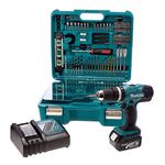 Makita DHP453SFTK 18V LXT Combi Drill with 101 Piece Accessory Set BHP453RFTK