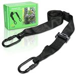 Huntury Linemans Belt For Hunting, Tree Climbing Strap, Adjust Length With One Hand, Lineman's Tether For Set Up Climbing Sticks, Hanging Tree Stand, Tree Climbing Harness