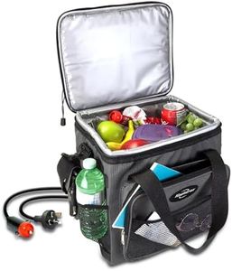 Koolatron 12V Electric Cooler Bag 13L Portable Car Fridge, Thermoelectric Soft Cooler with Adjustable Strap, Foldable Iceless Cooler Bag for Car, 4WD, Caravan & Camping