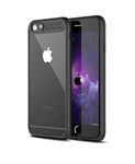 Solimo Plastic Transparent Black Case (Hard Back & Soft Bumper Cover) with for Apple iPhone 6S