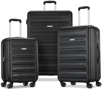 American Tourister Westridge Hardshell Luggage Set - 3 Piece Set - 20" Carry-On, 24” & 28” Checked Luggage Set with Spinner Wheels - Expandable Hard Suitcases for Travel - Hard ABS Shell - Black