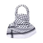 Extra Large Scarf Keffiyeh | كوفية فلسطينية | by KUFEYAH CANADA (Black and White (Palestine))