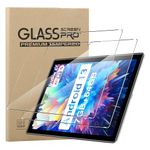 KZIOACSH Screen Protector for DOOGEE U9/DOOGEE U10 Tablets,2 Pack [9H Hardness] Ultra Clear Tempered Glass Screen Protector Touch Sensitive Anti-Scratch Anti-Fingerprint Bubble-Free Protective Film