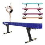 FBSPORT 8ft Adjustable Balance Beam: High and Low Floor Beam Gymnastics Equipment for Kids/Adults,Gymnastics Beam for Training,Practice, Physical Therapy and Professional Home Training with Legs