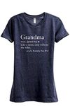 Thread Tank Grandma Definition Women's Fashion Relaxed T-Shirt Tee - Blue - X-Large